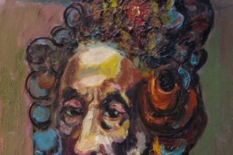 Автопортрет в парике. 2008. Холст, масло. 90х70